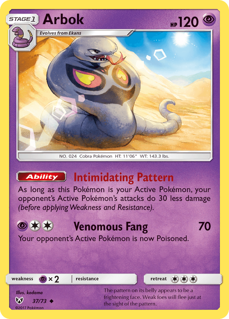 Arbok Shining Legends