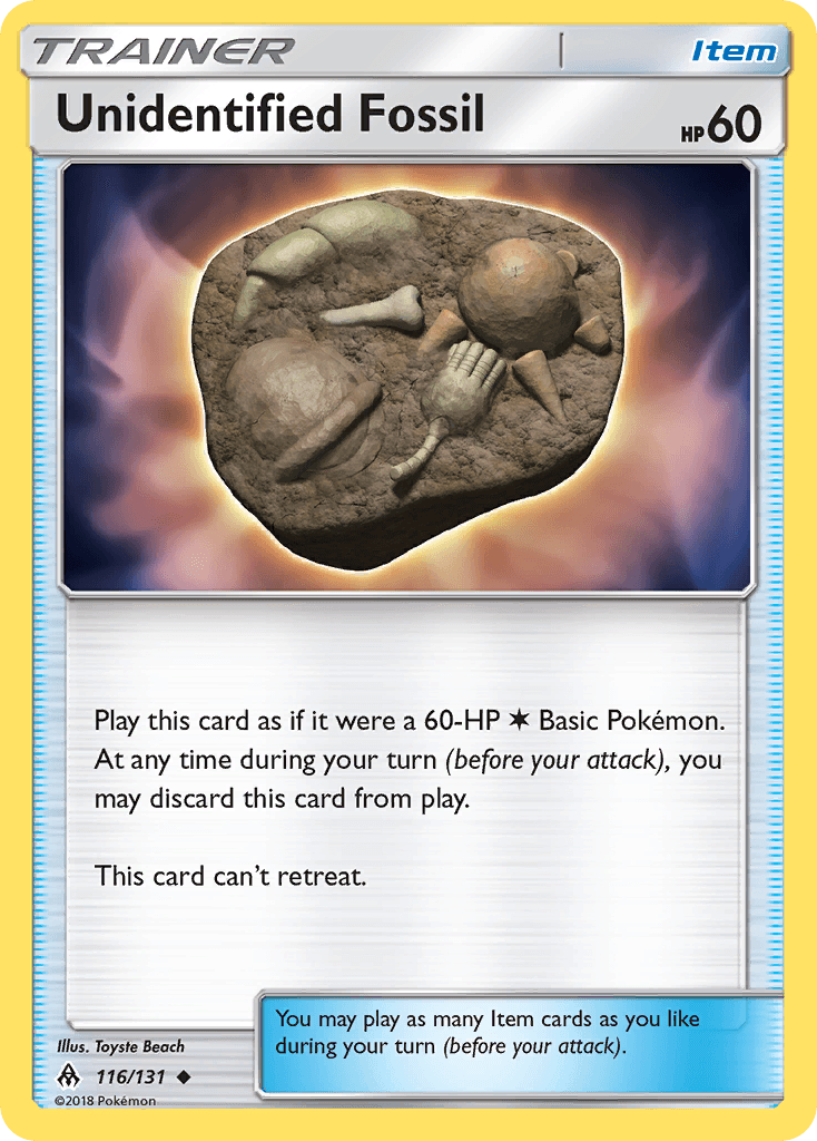 Unidentified Fossil Forbidden Light