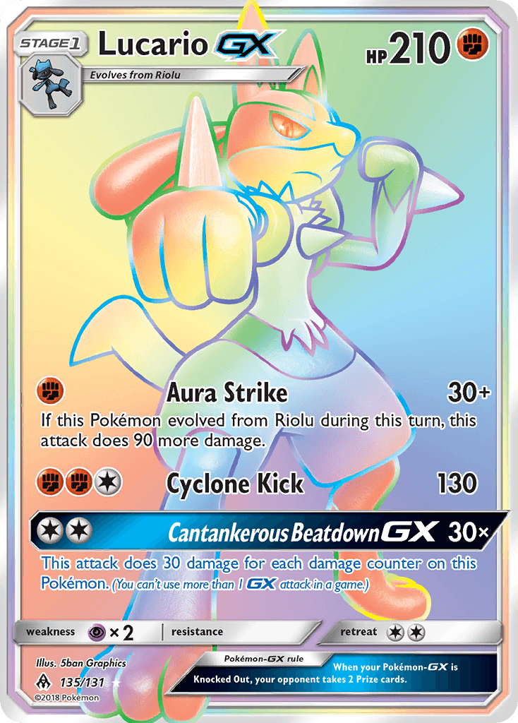 Lucario-GX Forbidden Light