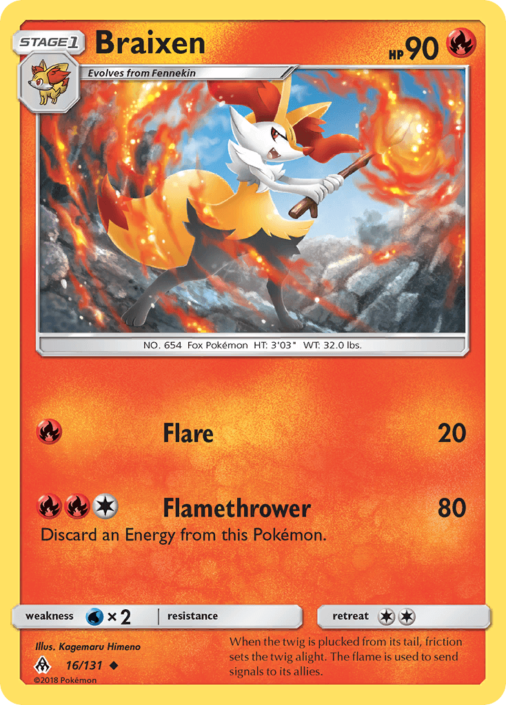 Braixen Forbidden Light