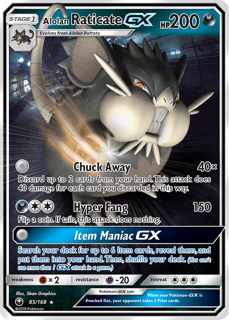 Alolan Raticate-GX Celestial Storm
