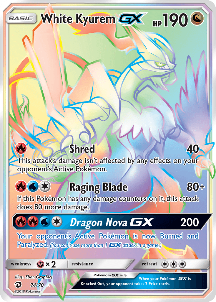 White Kyurem-GX Dragon Majesty