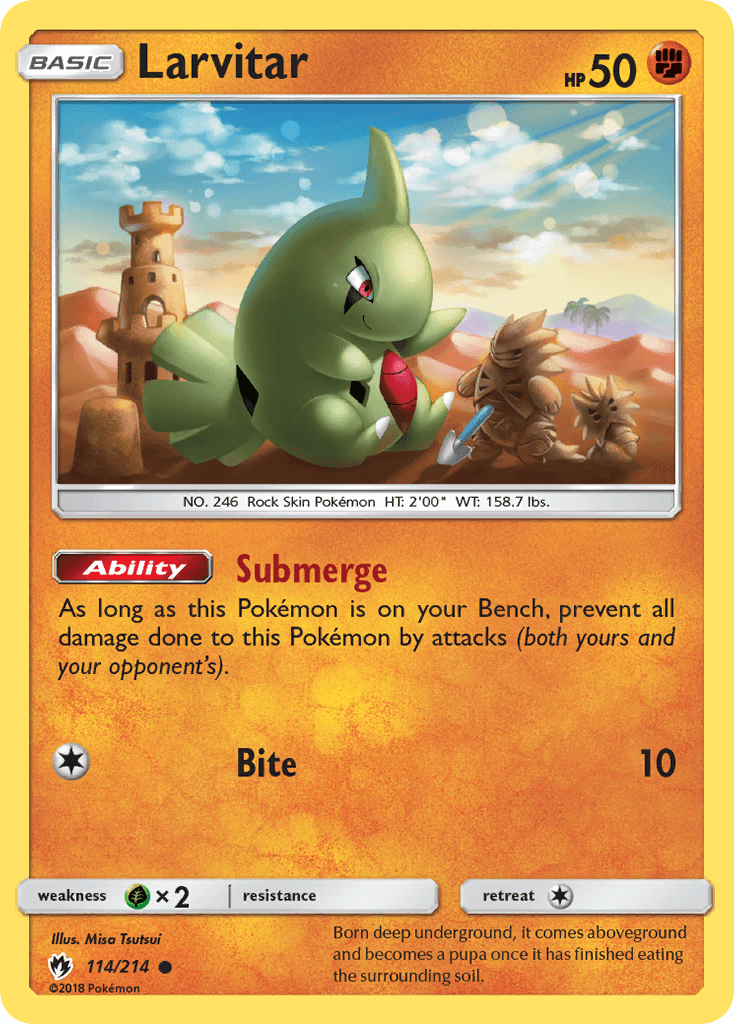 Larvitar Lost Thunder