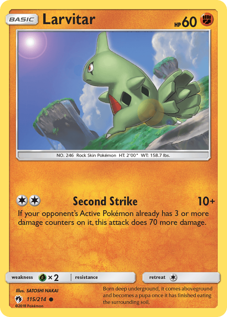 Larvitar Lost Thunder