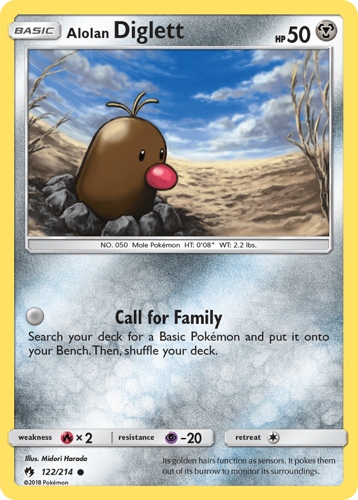 Alolan Diglett Lost Thunder
