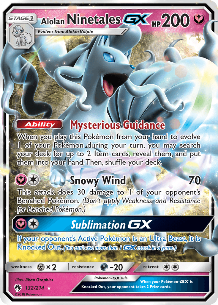 Alolan Ninetales-GX Lost Thunder