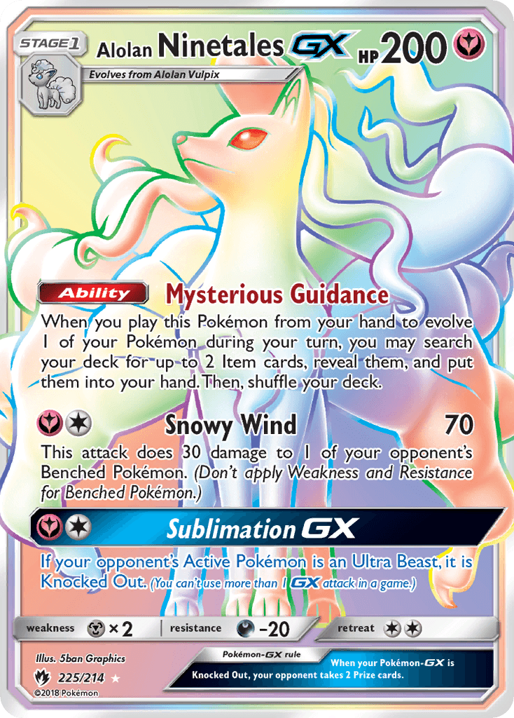 Alolan Ninetales-GX Lost Thunder