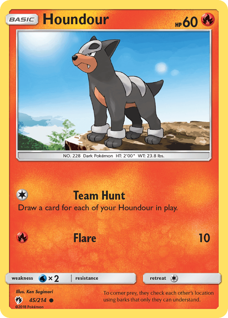 Houndour Lost Thunder