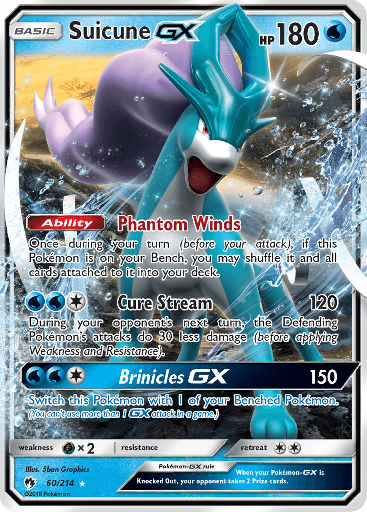 Suicune-GX Lost Thunder