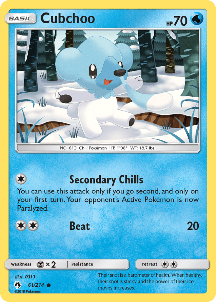 Cubchoo Lost Thunder