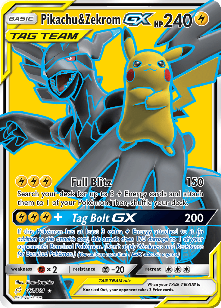 Pikachu & Zekrom-GX Team Up