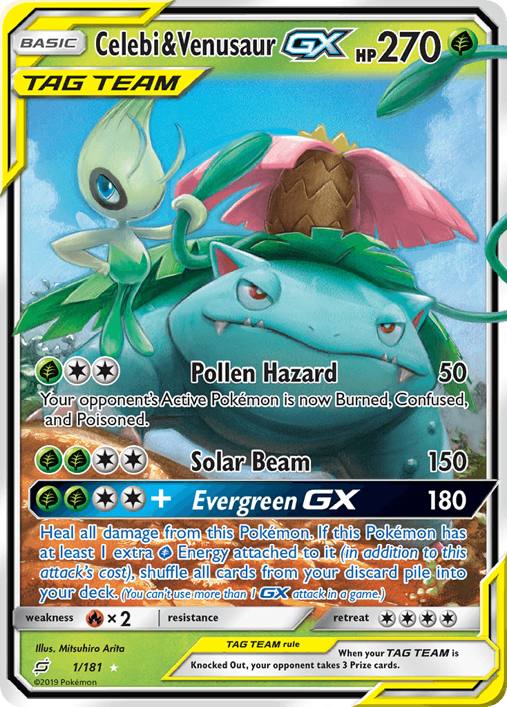 Celebi & Venusaur-GX Team Up