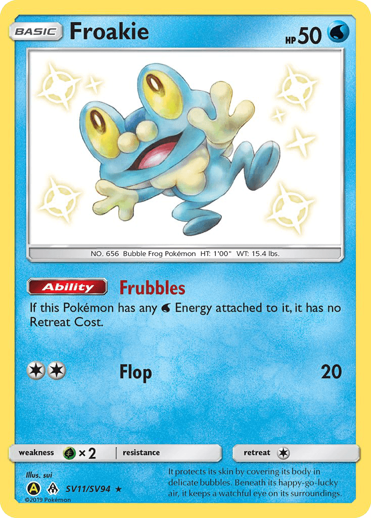 Froakie Hidden Fates Shiny Vault