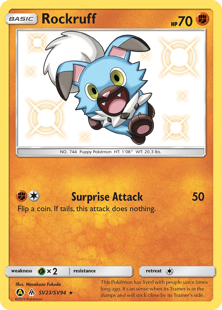 Rockruff Hidden Fates Shiny Vault