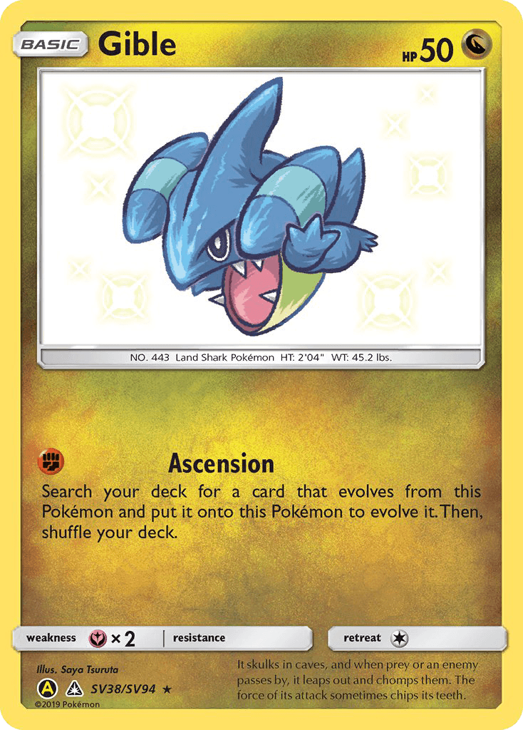 Gible Hidden Fates Shiny Vault