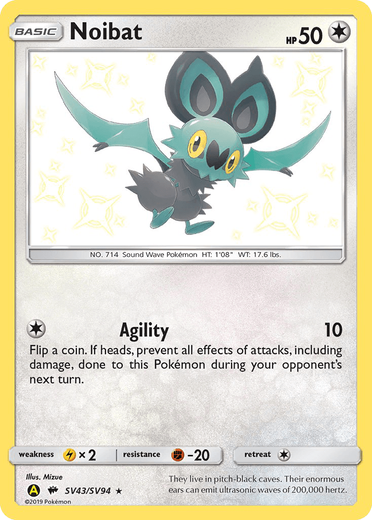 Noibat Hidden Fates Shiny Vault