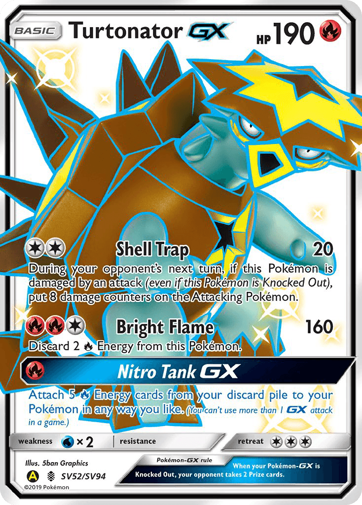 Turtonator-GX Hidden Fates Shiny Vault
