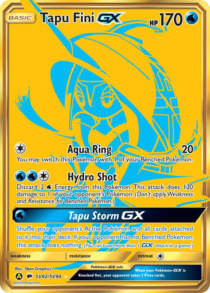 Tapu Fini-GX Hidden Fates Shiny Vault