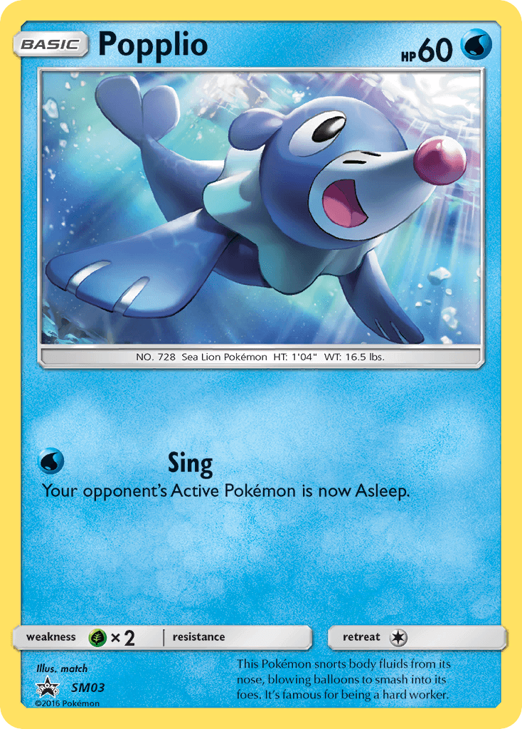 Popplio SM Black Star Promos