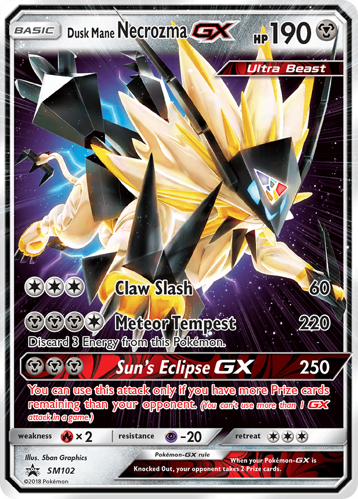 Dusk Mane Necrozma-GX SM Black Star Promos