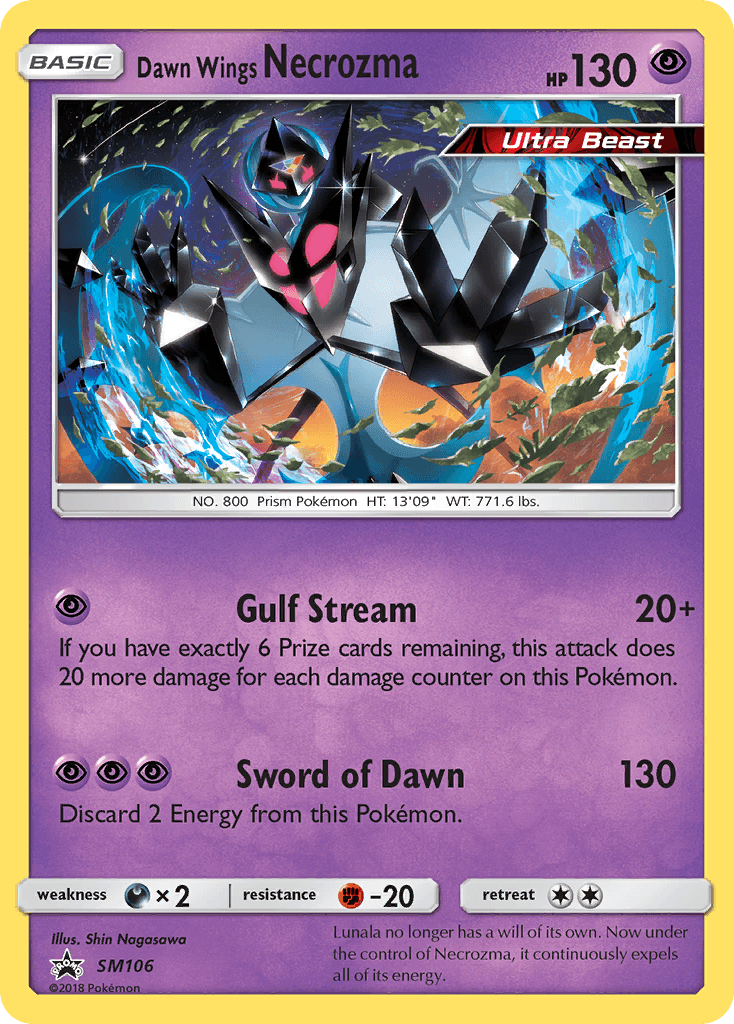 Dawn Wings Necrozma SM Black Star Promos