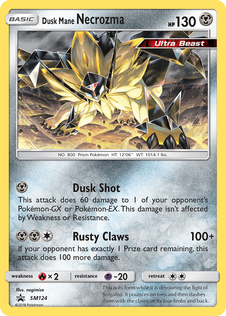 Dusk Mane Necrozma SM Black Star Promos