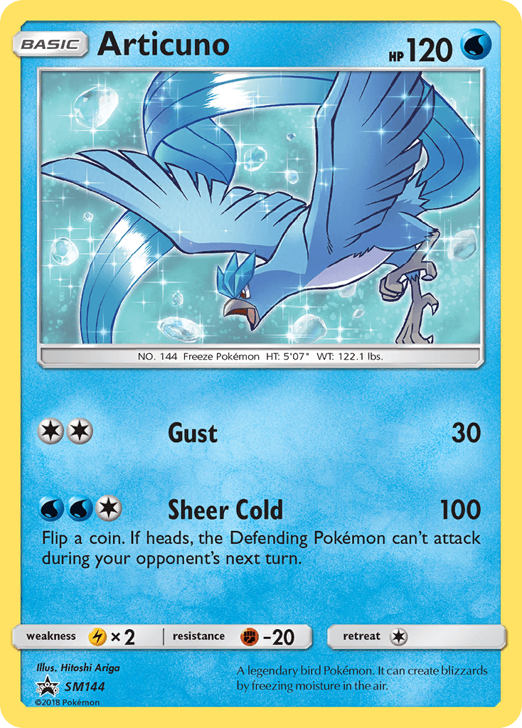 Articuno SM Black Star Promos