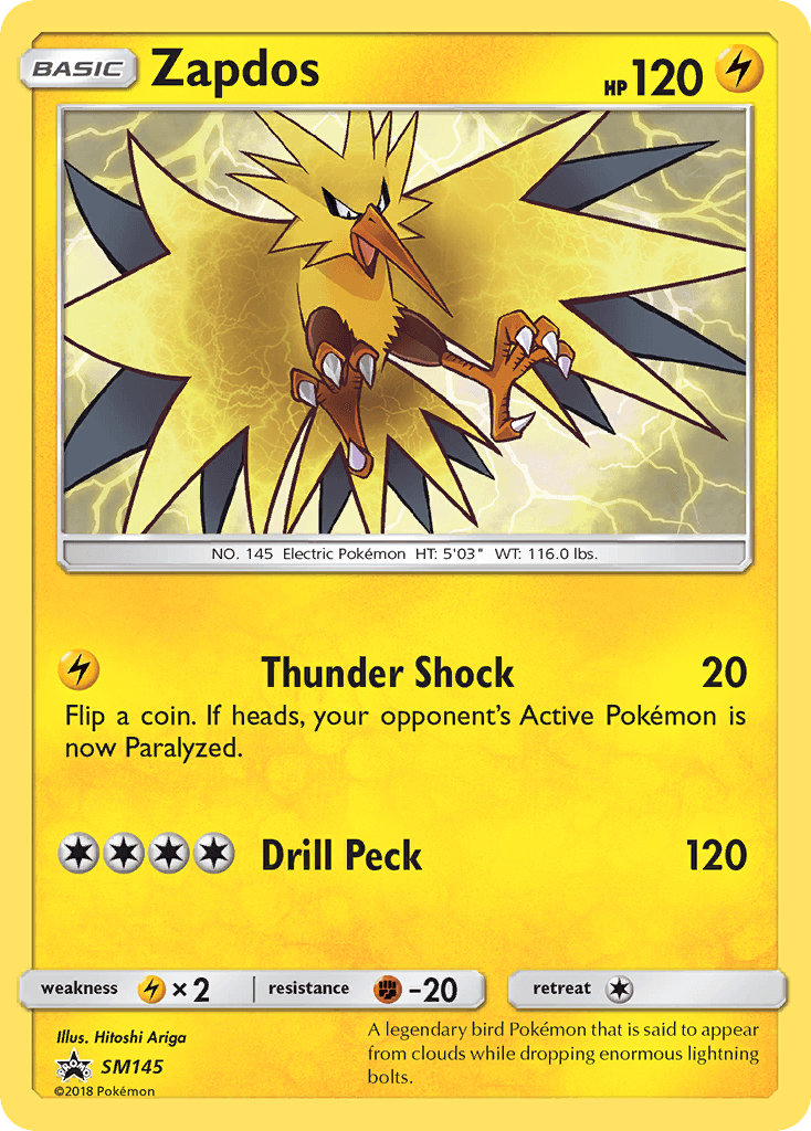 Zapdos SM Black Star Promos