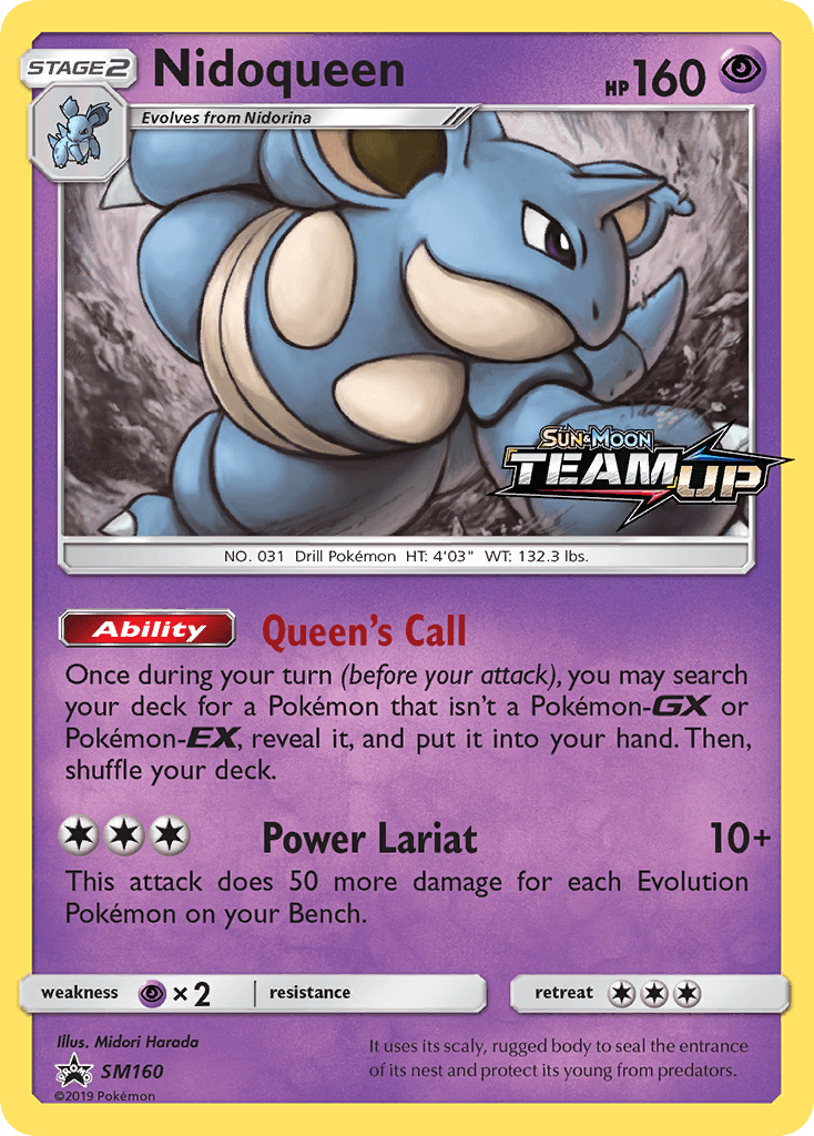 Nidoqueen SM Black Star Promos
