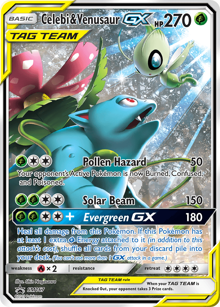 Celebi & Venusaur-GX SM Black Star Promos