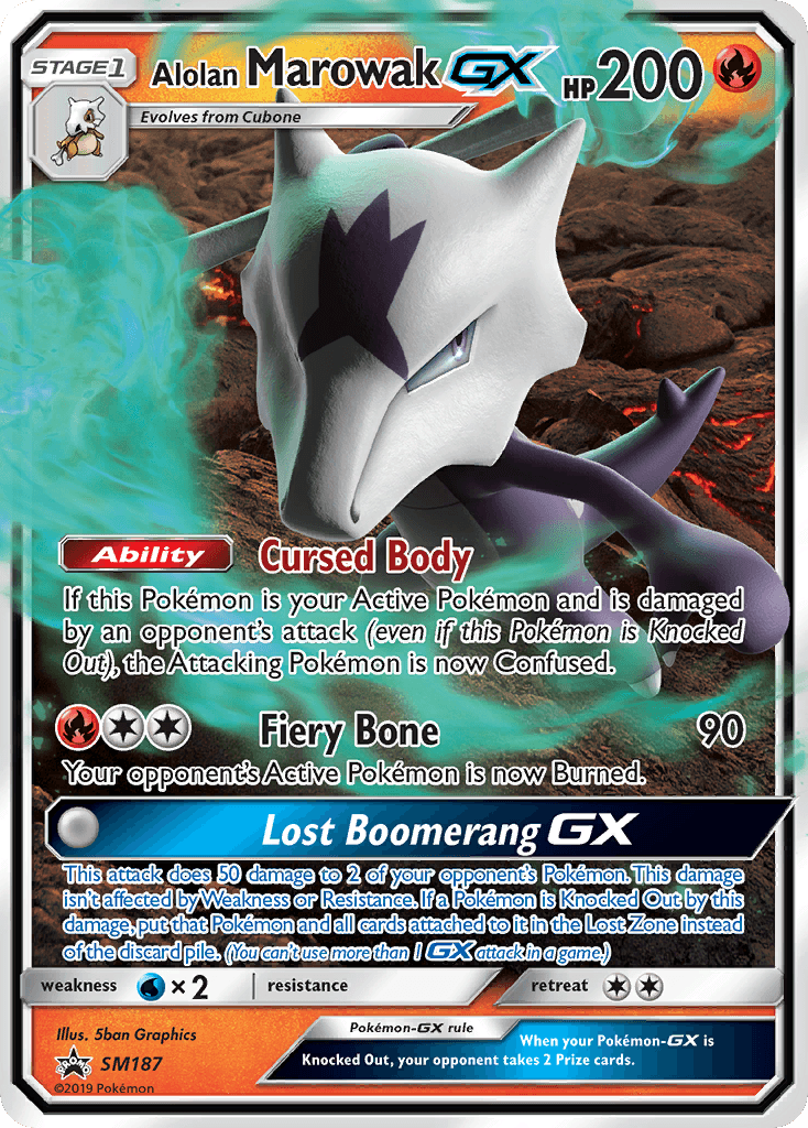Alolan Marowak-GX SM Black Star Promos