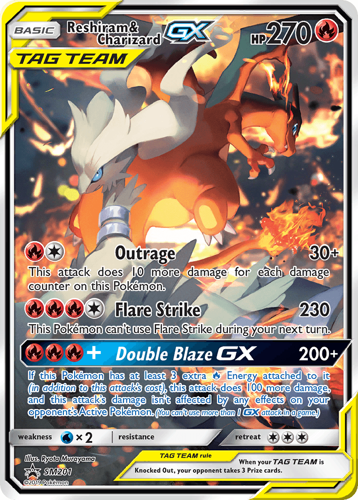 Reshiram & Charizard-GX SM Black Star Promos