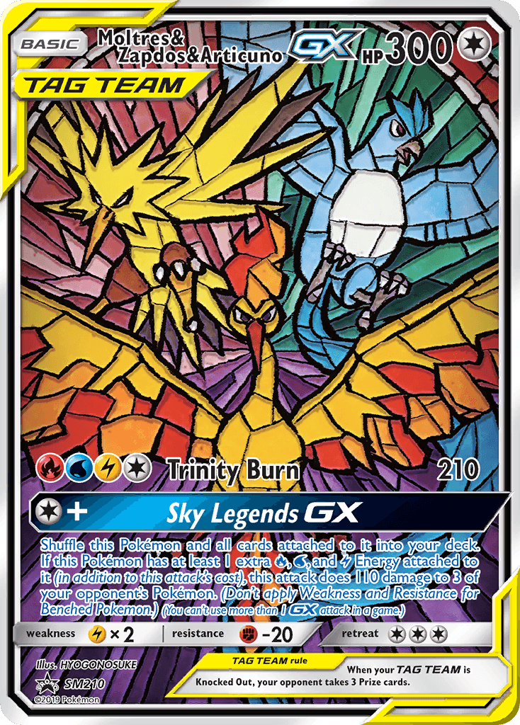 Moltres & Zapdos & Articuno-GX SM Black Star Promos
