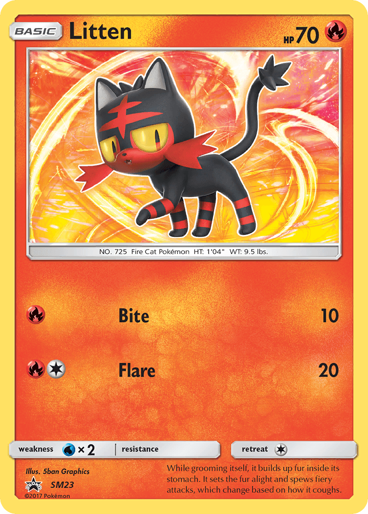 Litten SM Black Star Promos