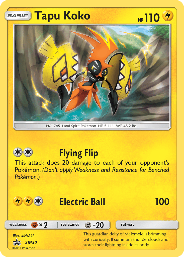 Tapu Koko SM Black Star Promos