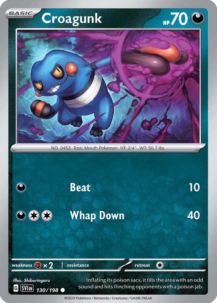 Croagunk Scarlet & Violet