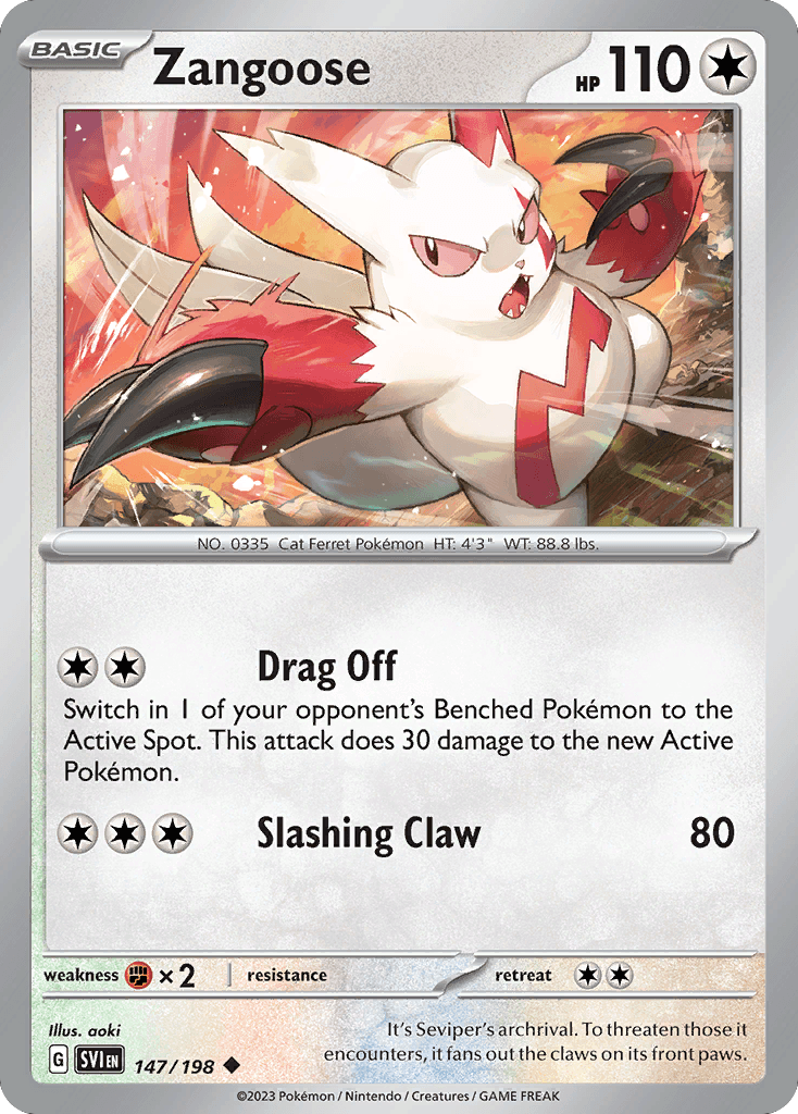 Zangoose Scarlet & Violet