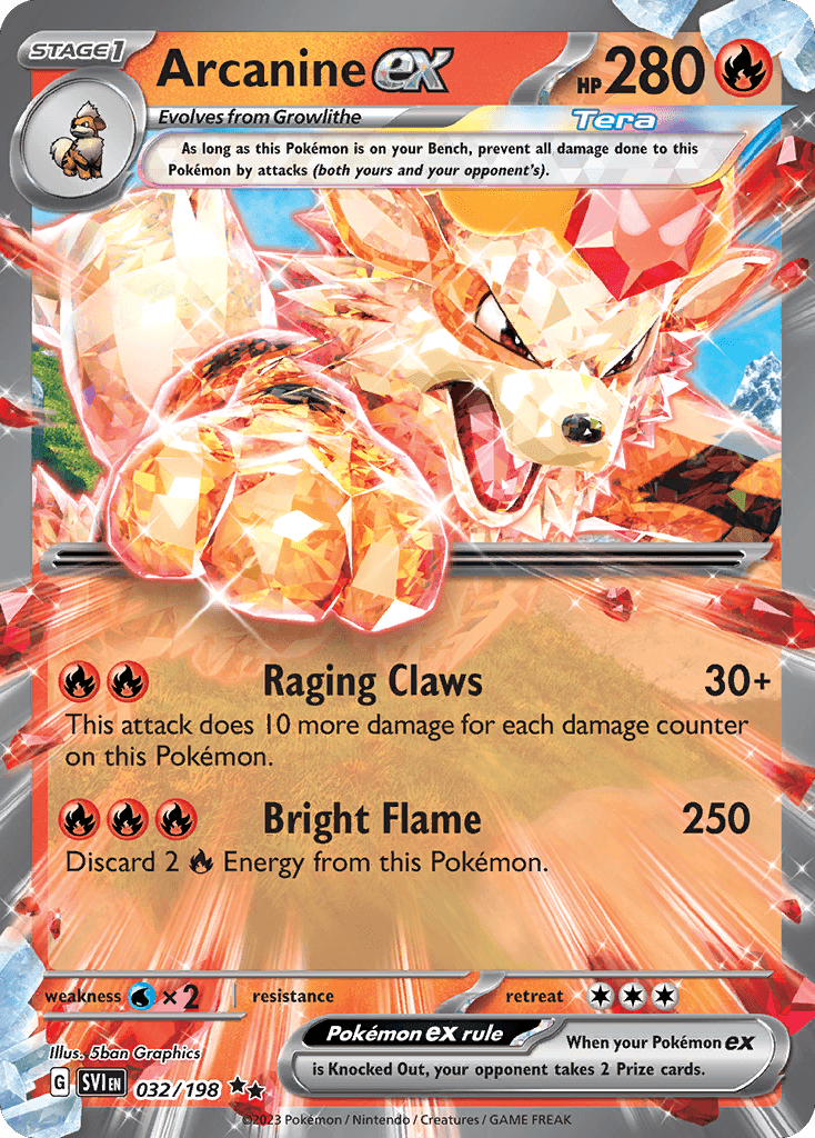 Arcanine ex Scarlet & Violet