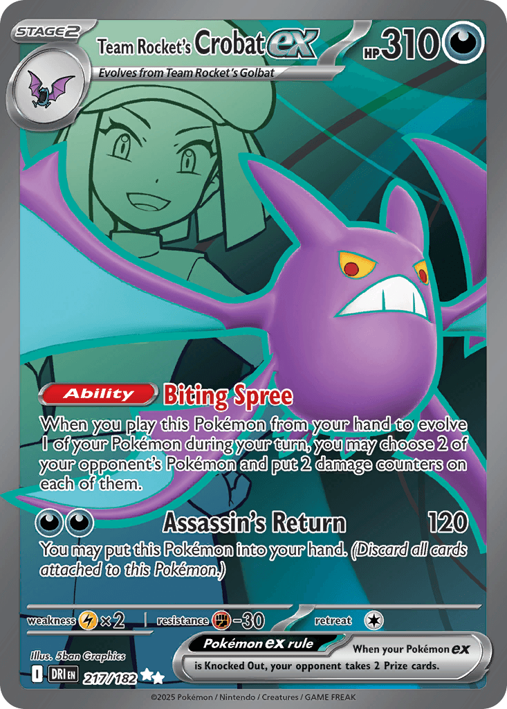 Team Rocket's Crobat ex Destined Rivals