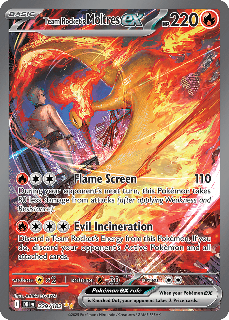 Team Rocket's Moltres ex Destined Rivals