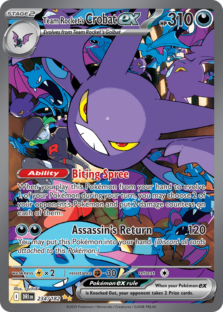 Team Rocket's Crobat ex Destined Rivals