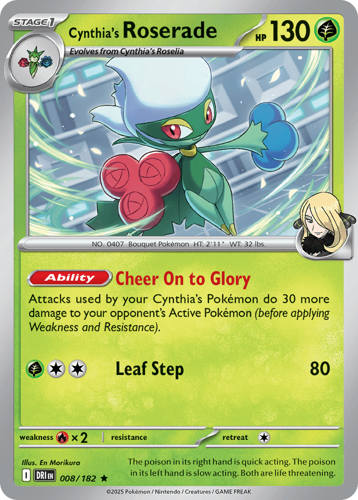 Cynthia's Roserade Destined Rivals