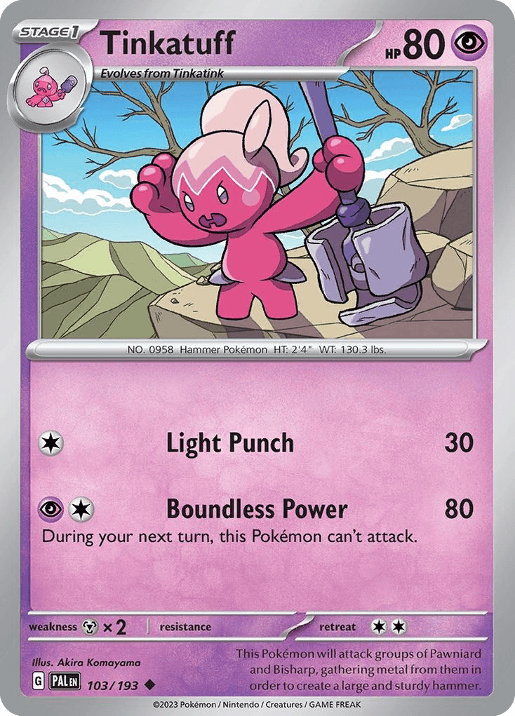 Tinkatuff Paldea Evolved