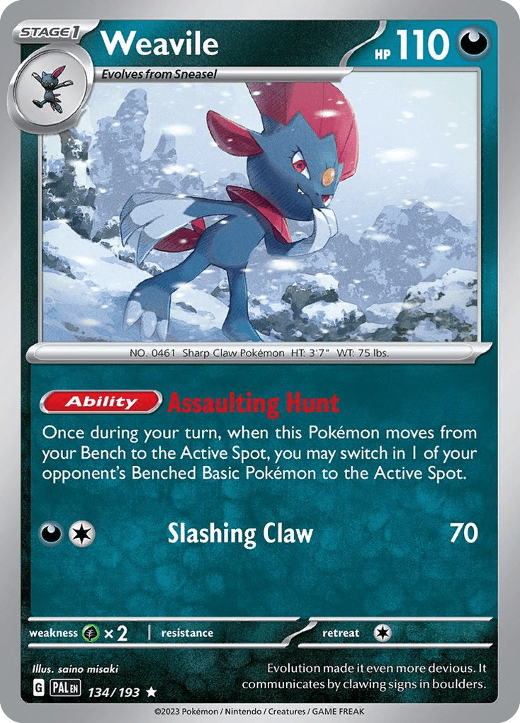 Weavile Paldea Evolved