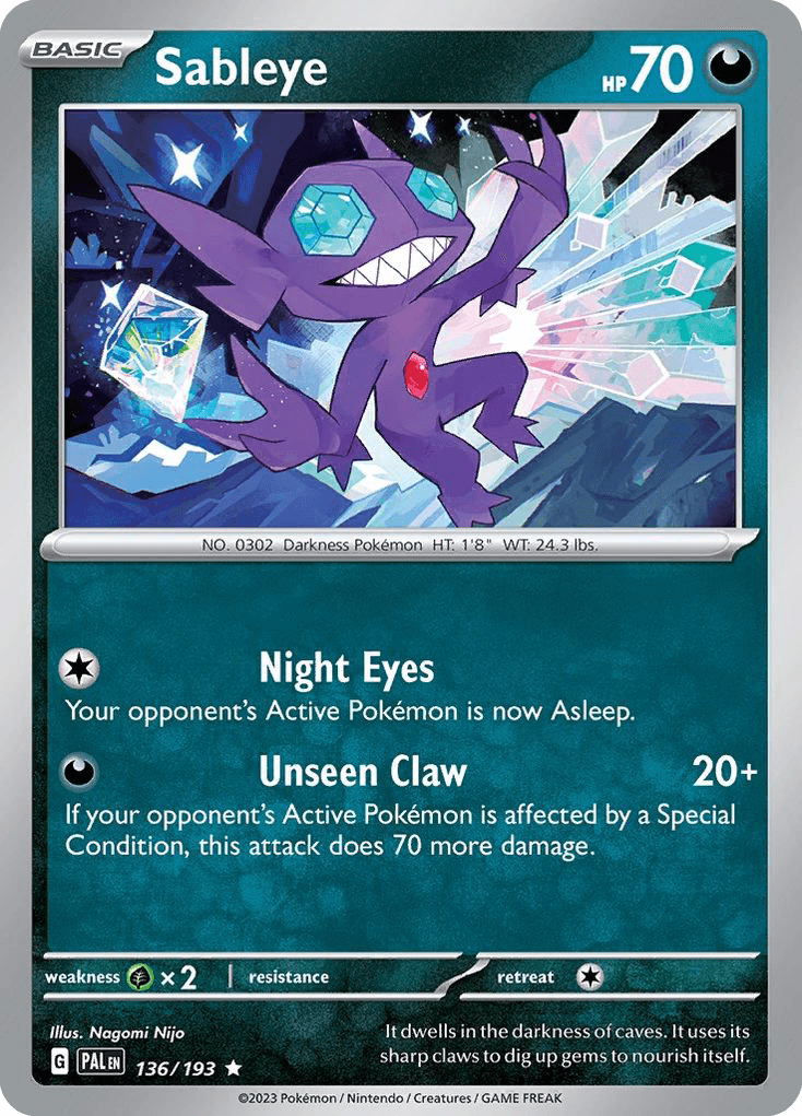Sableye Paldea Evolved