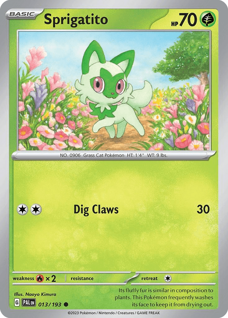 Sprigatito Paldea Evolved