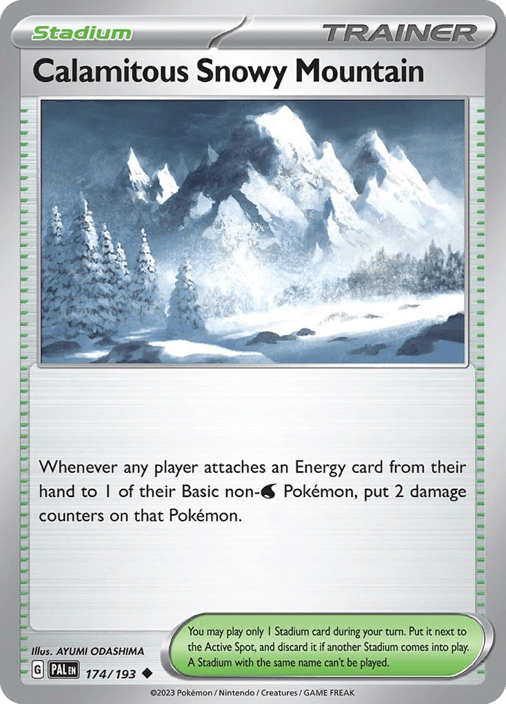 Calamitous Snowy Mountain Paldea Evolved