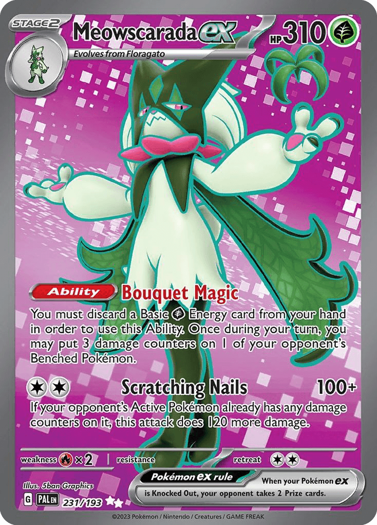 Meowscarada ex Paldea Evolved
