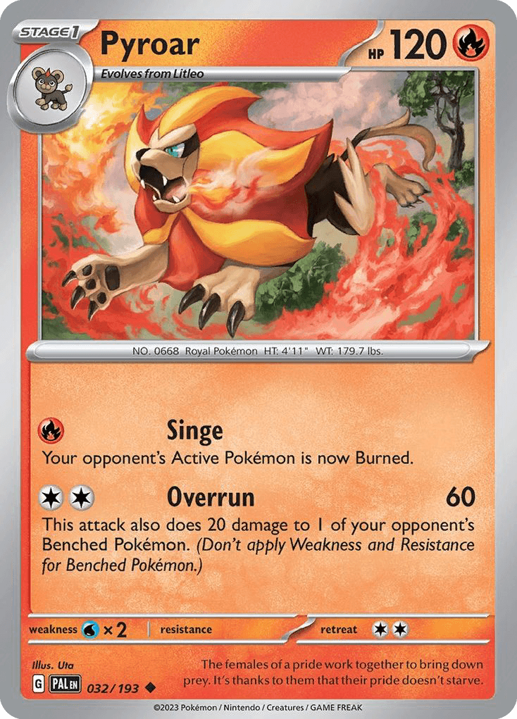 Pyroar Paldea Evolved