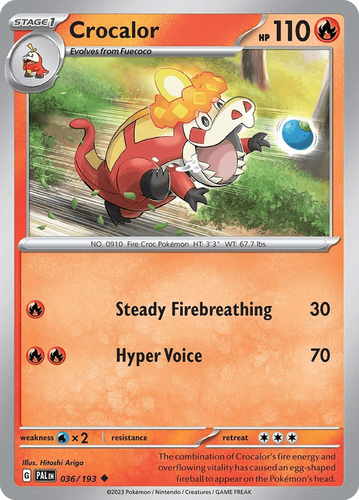 Crocalor Paldea Evolved